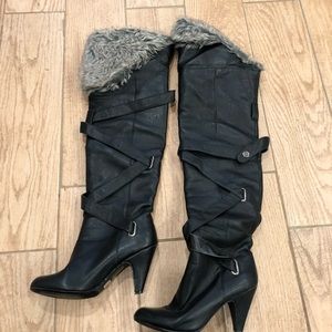 Black thy high bakers boots